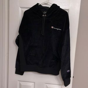 Champion Black Corduroy hoodie. Size women’s large. Excellent condition